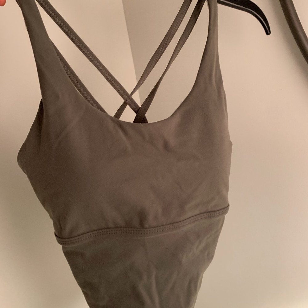 NVGTN Khaki Green Matrix Bra Top